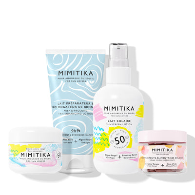 MIMITIKA - Routine Solaire Complète IN & OUT (avec Lait Solaire SPF50)