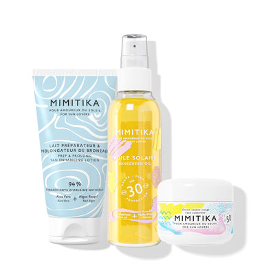 MIMITIKA - Routine Solaire (avec Huile Solaire SPF30)