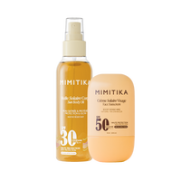 DUO crème visage SPF50 + Huile solaire SPF30