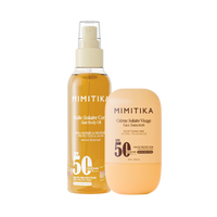 DUO Crème visage SPF50 + Huile solaire SPF50