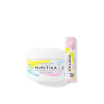 MIMITIKA - Duo crème Visage SPF50 + Stick Lèvres Original